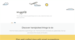 Desktop Screenshot of dev.mygola.com